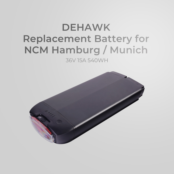 DEHAWK Replacement Battery for NCM Hamburg, Munich [Black]