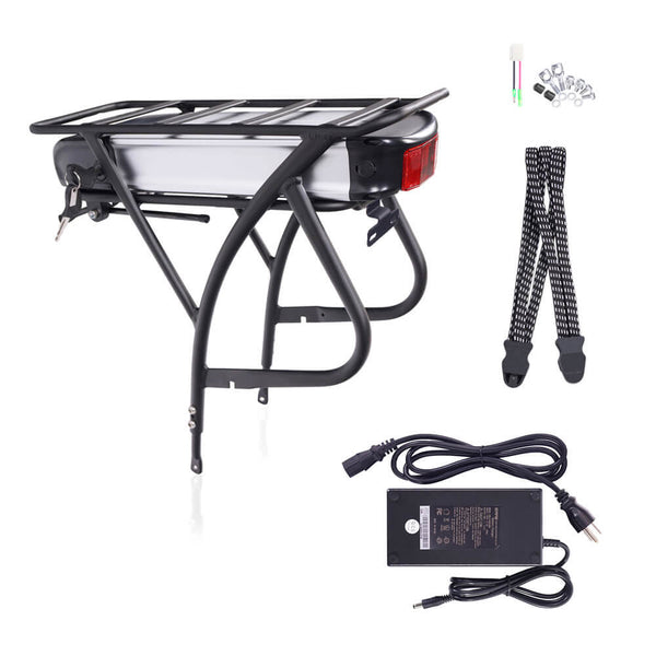 Battery kit for E-Bike Conversion Kits, AU201, R3S-3615A, 2A Charger [Black]