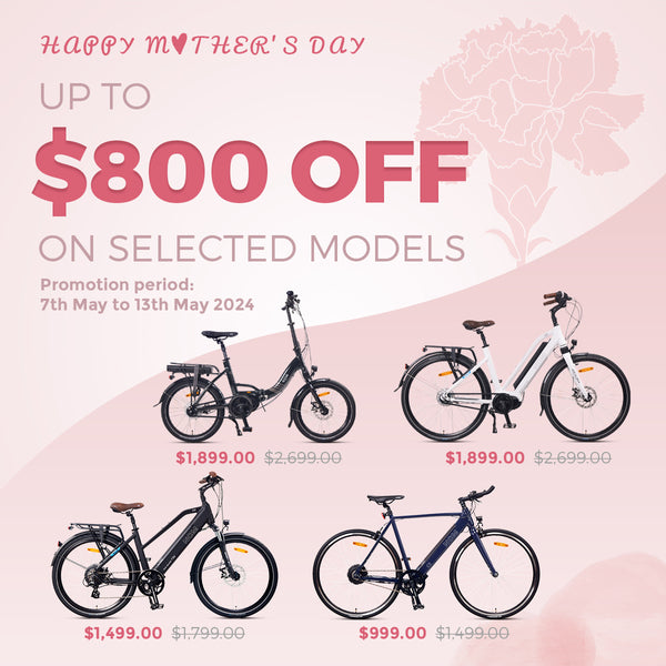 Mothers Day Sale on NCM Electric Bikes