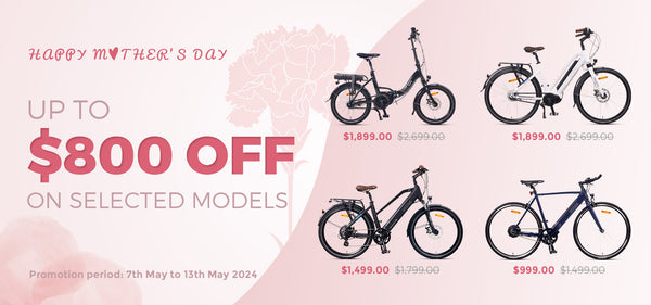 Mothers Day Sale on NCM Electric Bikes