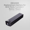 DEHAWK Replacement Battery for NCM Paris, London, Rome, Essen 36V