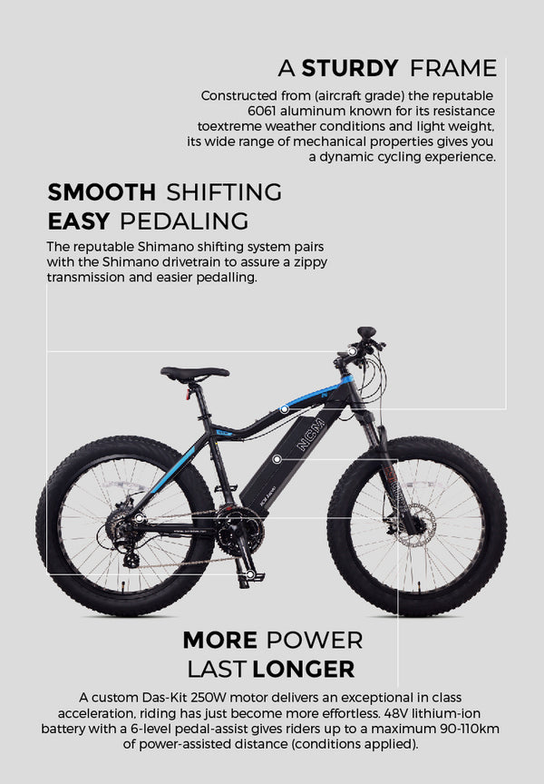 NCM Aspen Fat Tyre Electric Bike