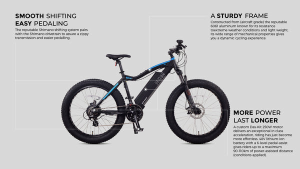 NCM Aspen Fat Tyre Electric Mountain Bike