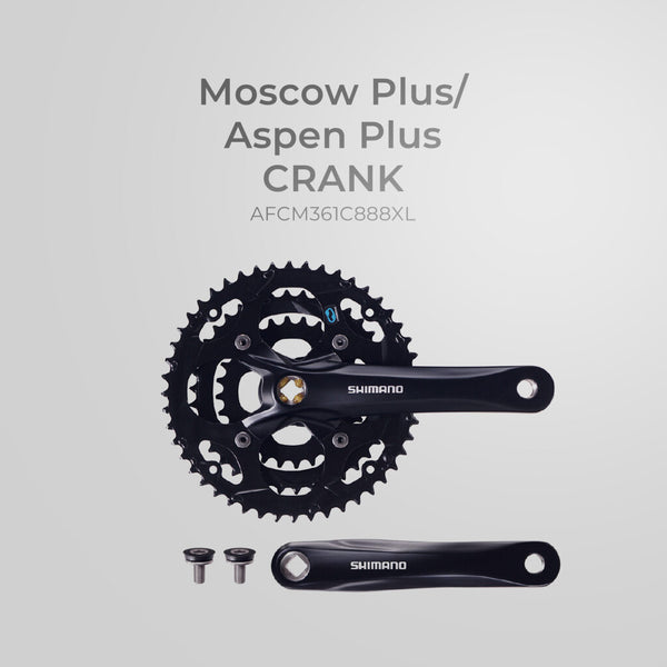 Crank set AFCM361C888XL Black for NCM Aspen Plus/Moscow Plus